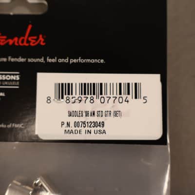 Fender American Standard Stratocaster Bridge Saddles ('08-Present), Nickel, Set of 6 image 4