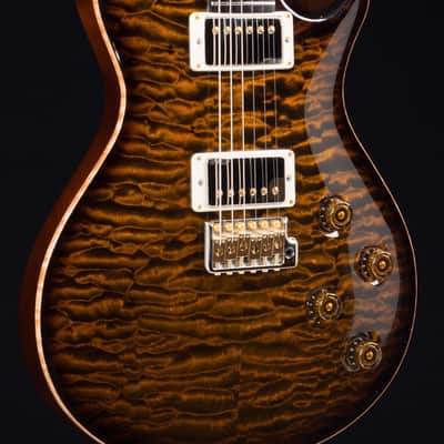 PRS Private Stock #6049 single Cut Trem in Tiger Eye Smoked Burst with Brazilian neck image 11