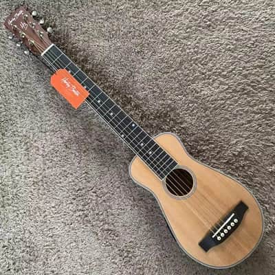 Harley Benton 34 Inch Mini Traveler Acoustic Guitar, Spruce Top, Sapele Body, Mahogany Neck, Rosewood Fingerboard image 2
