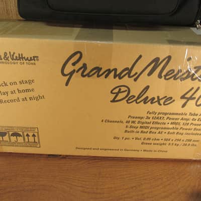 Hughes & Kettner GM40DH GrandMeister Deluxe 40 40W Guitar Amplifier Head - W/ Bag MINT image 9