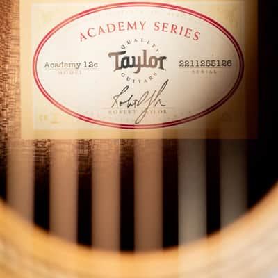 Taylor Academy 12e Grand Concert Acoustic/Electric Guitar with Gig Bag image 14