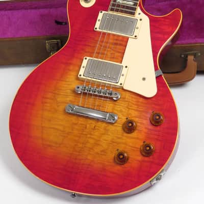 1982 Gibson Les Paul 59 Reissue Cherry Sunburst - "One Off" Kalamazoo Early 59 RI - Super Flame Top Used – Very Good image 5