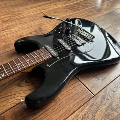 1980s Fender STM-60 Stratocaster Black HSS 'E' Serial Shreddy Electric Guitar MIJ Japan Fujigen Factory image 8