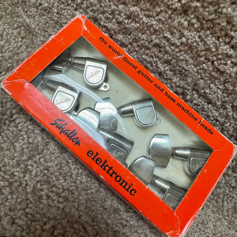Schaller 6-in-Line Chrome Tuners Tuning Machines Set MIG image 1