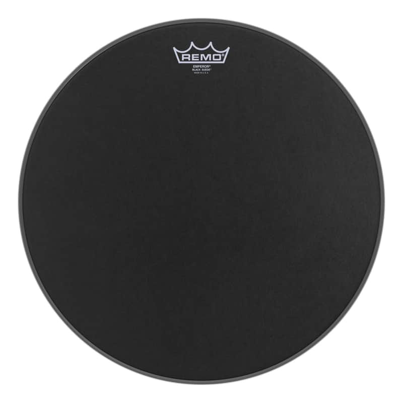 Remo Emperor Black Suede Drum Head - 16 inch image 1
