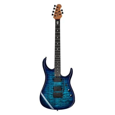 Sterling Music Man JP150D Quilted Maple - Cerulean Paradise - B-Stock image 2
