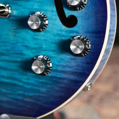 Gibson ES-339 Figured Semi-hollow Electric Guitar - Blueberry Burst with Hardshell Case image 12