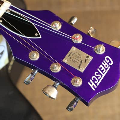 2020 Gretsch G6120SH Brian Setzer Hot Rod Semi-Hollow Electric Guitar Purple Metallic + OHSC image 11