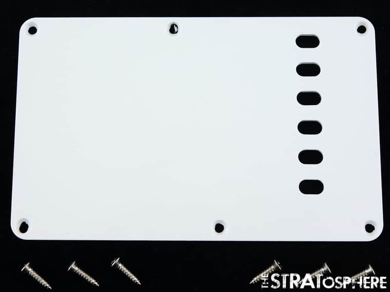 Fender Jimi Hendrix Stratocaster Strat TREMOLO COVER White Plate. image 1