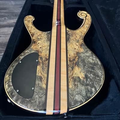 Michael Dolan Custom 5 String Bass Guitar 2008 - Natural wood Gloss finish image 10