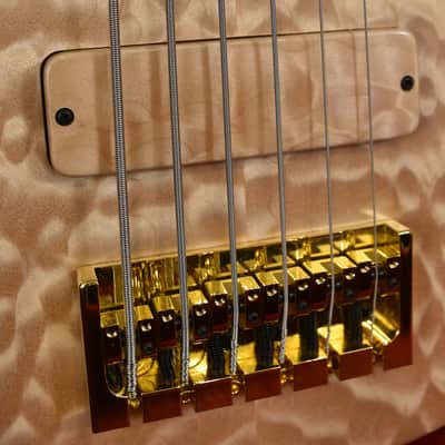 Fodera Imperial Elite 6 bass guitar 34" scale 2017 5A Quilted Maple image 14