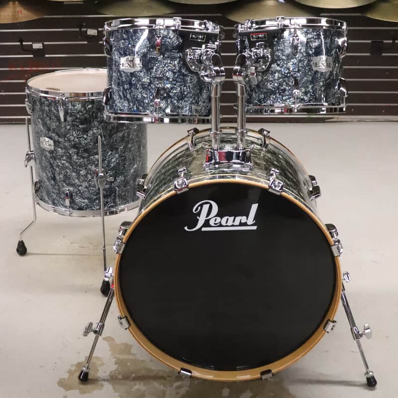 Pearl Export EXR Limited Edition 4pc Drum Kit Set - Blue Prism 22/16/13/12" image 1