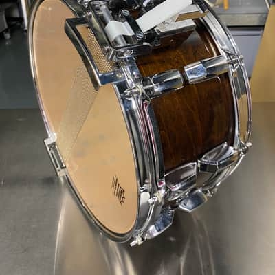Pearl G-714SX Supergripper snare maple 1985 - Walnut lacquer image 3