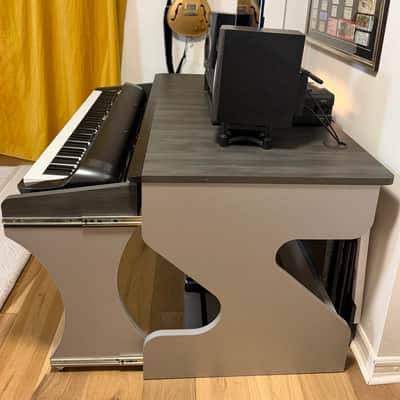 Zaor Miza M Flex Studio Workstation Desk – Grey Wengé - MINT image 4