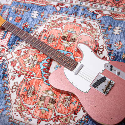 FENDER USA Custom Shop Ltd '61 Reissue Telecaster Relic "Champagne Sparkle + Rosewood" (2022) image 6