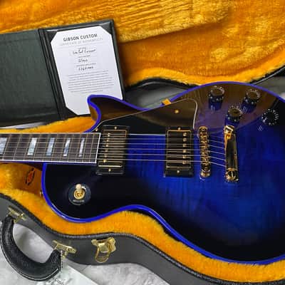 NEW! Gibson Dealer Select Custom Shop Les Paul Custom Blue Widow AAA Figured Flame Top - Authorized Dealer - 10.2lbs - G07460 image 14