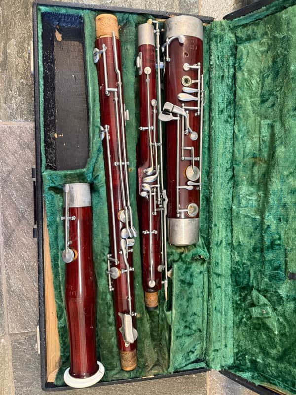 Heinz Schmidt  brand Wood Bassoon.  Made in Germany image 1
