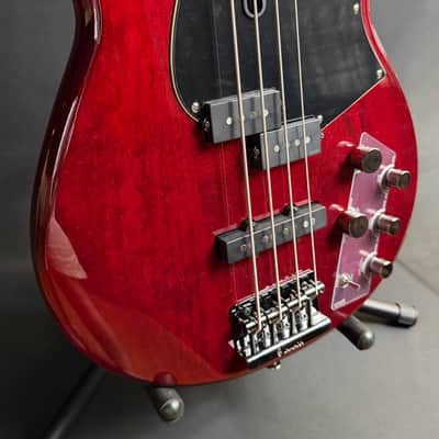 Yamaha BB734A Broad Bass 4-String Bass Guitar Fired Red Finish w/ Gig Bag (069) image 6