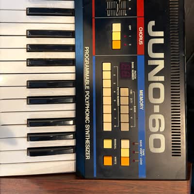 Roland JUNO-60 61-Key Polyphonic Synthesizer 1982 - 1984 - Black image 4