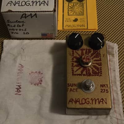Analogman Sun Face Red Dot NKT275 Germanium Fuzz with Sun Dial image 3