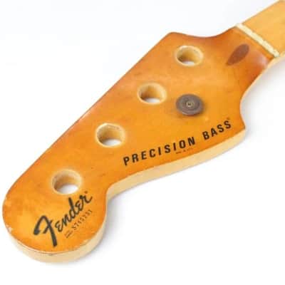 1977 Vintage Fender Precision Bass Lefty Maple 4-Bolt NECK Left-Handed 1970s USA PBass4-Bolt Neck image 10