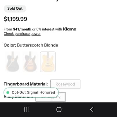 Fender Acoustasonic Player (MIM) Telecaster 2021 - Present - Butterscotch Blonde imagen 10