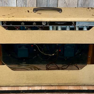 1960 Fender The-Twin "Legendary" Model 6G8-A Blonde 2X12" Combo Amp image 7