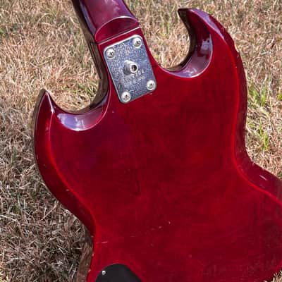 VIDEO ... 1977 Greco SG-400T ... Catalogue CUSTOM ORDER … BIGSBY STRING-TROUGH + Maxon U-1000 PAF "Burst" REPLICA / Clone Humbuckers ... Made in Japan Lawsuit Era + GIGBAG image 8