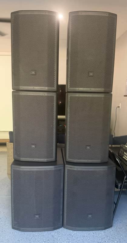 JBL PRX800 Complete Powered PA System w/ Mackie 1642VLZ4 Mixer – image 1