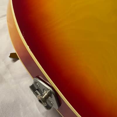 Teisco Hollow Body Electric Guitar MIJ Japan 1970s Sunburst image 11