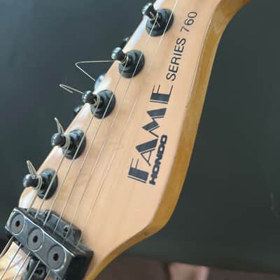 Hondo Fame 760 1980s - Pink w/Matching Headstock RARE image 15