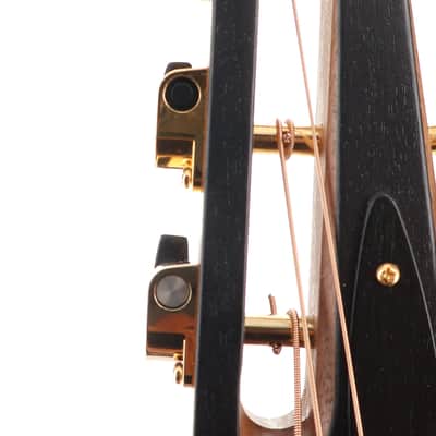 Adamas Spalted Maple Ltd Ed Deep Contour Ac-El - Black Satin Copper Metal Flake, Pro Setup (SR) (22701) image 7