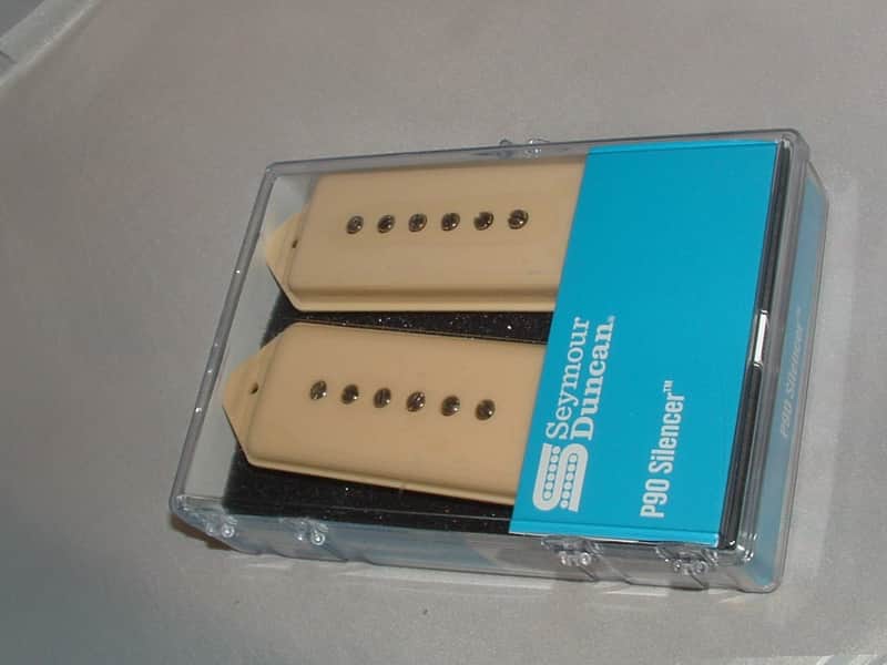 Seymour Duncan P90 Silencer Vintage Dog Ear Pickup Set  (Cream) New with Warranty image 1