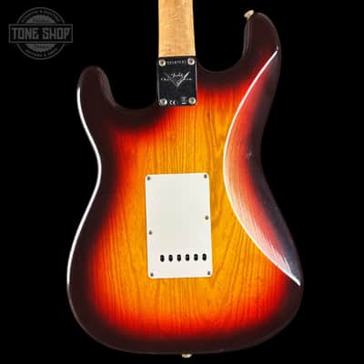 Fender Custom Shop 1963 Stratocaster Journeyman Relic Chocolate 3 Tone Sunburst AAA Maple Neck w/case CZ587631 image 6