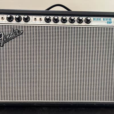 Fender '68 Custom Deluxe Reverb 2-Channel 22-Watt 1x12" Guitar Combo 2013 - Present - Black image 1