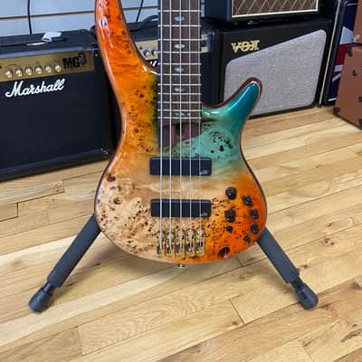 Ibanez SR1605DW-ASK Premium Soundgear Electric Bass Guitar Autumn Sunset Sky Gloss image 7