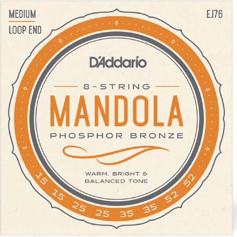 D'Addario EJ76 Phosphor Bronze Mandola Strings Medium 15-52 image 1