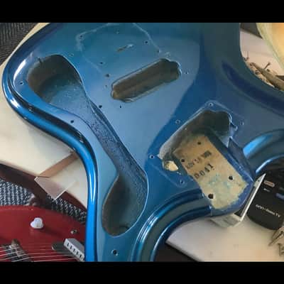 1965 Mosrite Ventures Model Blue Metallic Vintage Made In USA Electric Guitar W/ Original Hardshell Case! image 16