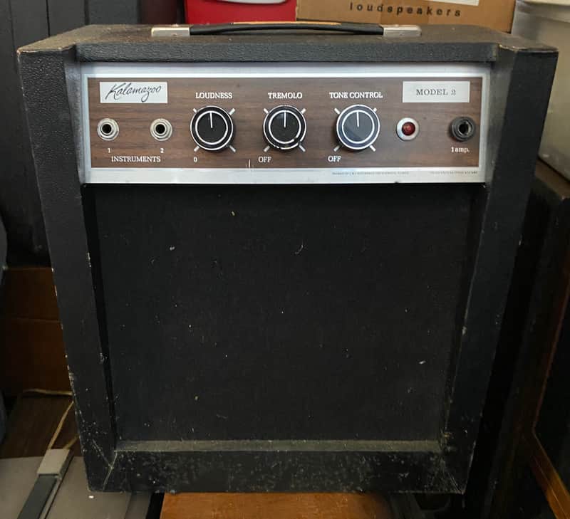 1960's Kalamazoo Model 2 Guitar Amp Brown Panel image 1