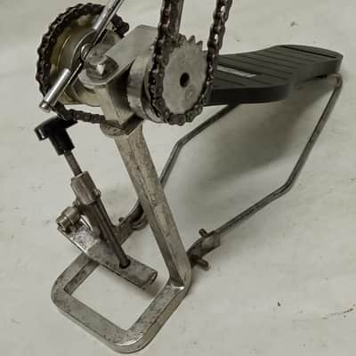 *Jacques Capelle Excalibur Bass Drum Pedal Carbon Fiber Solid Footboard 70s Twin image 5