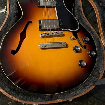 Gibson ES-339 with Dot Inlays 2014 - Antique Vintage Sunburst & Gibson Case image 1