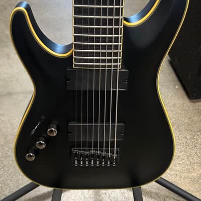 Killer Schecter Blackjack ATX - Black Left Hand 8 String Electric Guitar image 2