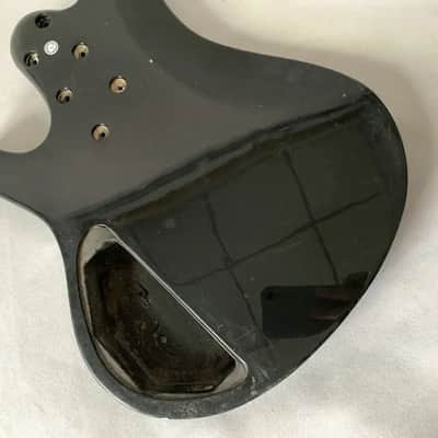Black 4 String Electric Bass Basswood Body image 7