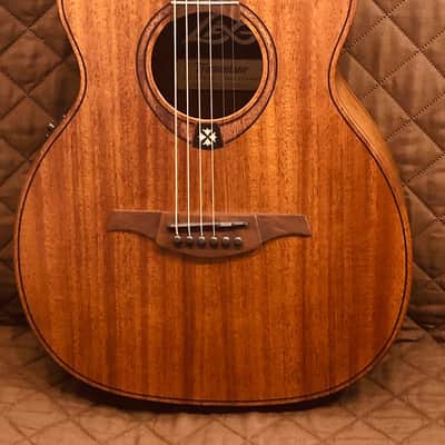 Lag TRAVEL-KAE Travel Series Massive Khaya Top & Neck 6-String Acoustic-Electric Guitar w/Soft Case image 5