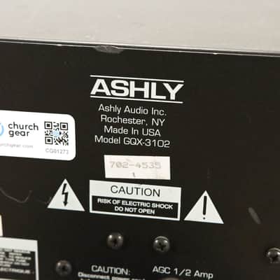 Ashly GQX-3102 2-Channel 31-Band Graphic Equalizer CG01273 image 11