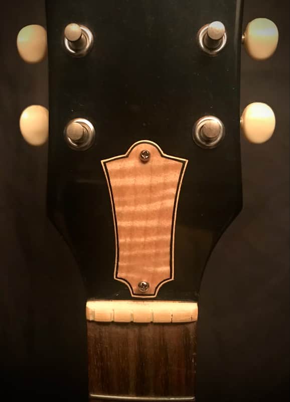 Triple C Woodworking Guild Style Truss Rod Cover Double Bound Flamed Maple image 1