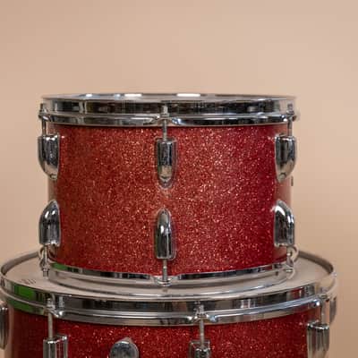 Vintage MIJ Red Sparkle Drum Set image 15
