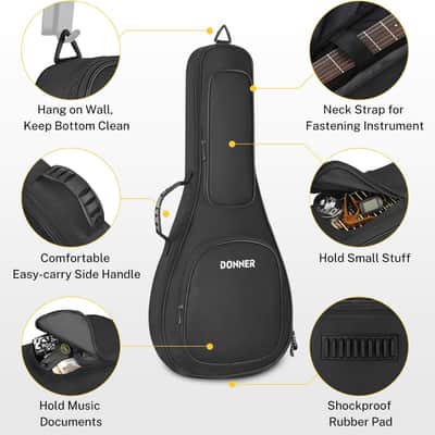 28 Inch Premium Mandolin Gig Bag (Soft-Case) image 3
