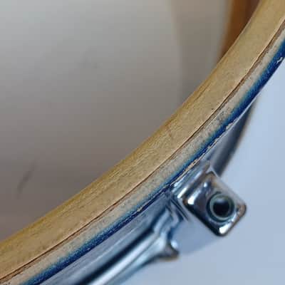 Leedy 5.5x14"Blue/Silver Duco Snare Drum 8-Lugs+3Pt 50s Slingerland SlingerLeedy image 16