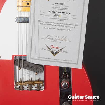 Fender Custom Shop Telecaster 52 Journeyman Modern Aged 2023 - Fiesta Red (Cod.1717UG) image 12